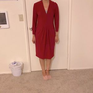 Burgundy dress